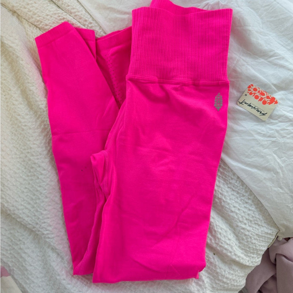 Hot Pink Free People Leggings
